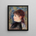 Young Woman with Rose Jeune fille à la rose - Pierre-Auguste Renoir — kehystetty taideteos seinällä