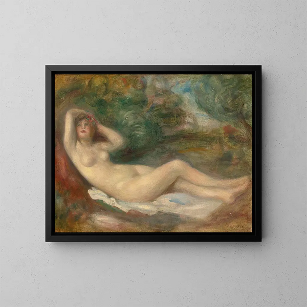 Muotokuva- ja luonnos - Pierre-Auguste Renoir — kehystetty taideteos seinällä