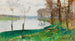 Seine-joen rannat, Veneux-les-Sablons - Pierre-Eugène Montzin — näkymä teoksesta