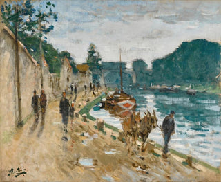 Chemin de halage - Pierre-Eugène Montzin — näkymä teoksesta