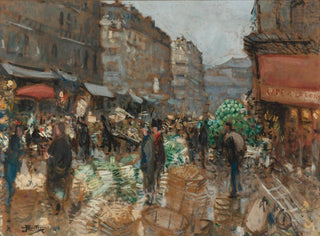 Vanha Halles - Pierre-Eugène Montzin — näkymä teoksesta
