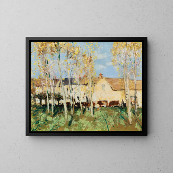 Misy-sur-Yonne - Pierre-Eugène Montzin — kehystetty taideteos seinällä