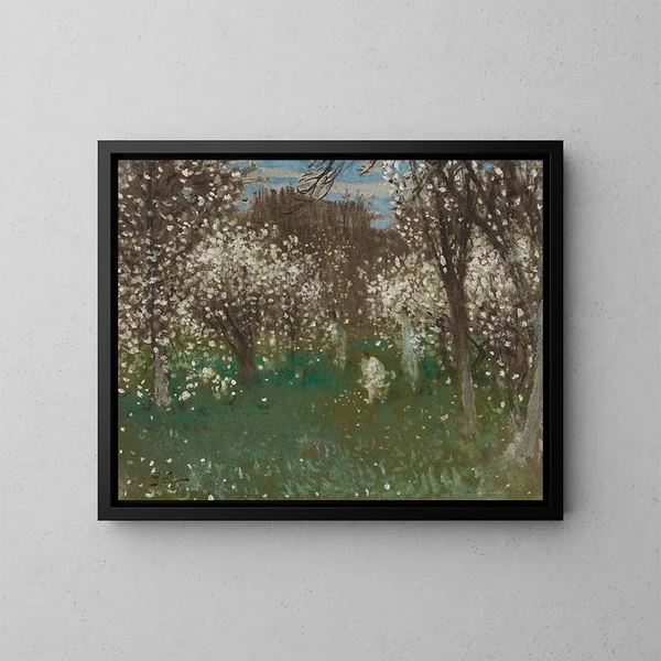 Verger en fleurs - Pierre-Eugène Montzin — kehystetty taideteos seinällä