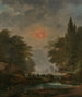 Klassinen maisema vesiputouksen kanssa - Pierre - Henri de Valenciennes — näkymä teoksesta