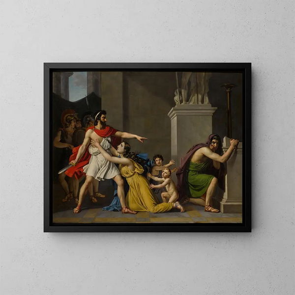 Pyrrhus ja Polites - Pierre-Narcisse Guérin — kehystetty taideteos seinällä