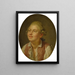 Portrait d'un jeune homme - Pierre Alexandre Wille — kehystetty taideteos seinällä