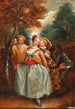 Kohtaus Commedia dell'Arte Colombine, Arlequin ja Pierrot - Pierre Antoine Quillard — näkymä teoksesta