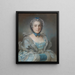Portrait d'une dame - Pierre Bernard — kehystetty taideteos seinällä