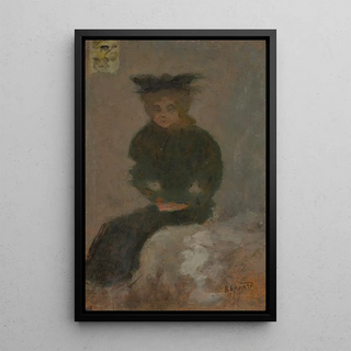 Pierre Bonnard - Femme assise au chapeau noir.webp