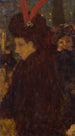 Nainen höyhenen kanssa - Pierre Bonnard — näkymä teoksesta