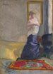 Nuori nainen riisuu vaatteitaan - Pierre Bonnard — näkymä teoksesta