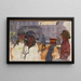 La Rue orgue de Barbarie - Pierre Bonnard — kehystetty taideteos seinällä