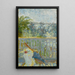Parveke ja aurinkovarjo - Pierre Bonnard — kehystetty taideteos seinällä