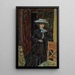 Marthe valkoisessa hatussa - Pierre Bonnard — kehystetty taideteos seinällä