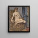 Modèle dans un fauteuil - Pierre Bonnard — kehystetty taideteos seinällä