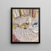 Nature morte sur une nappe à carreaux rouges - Pierre Bonnard — kehystetty taideteos seinällä