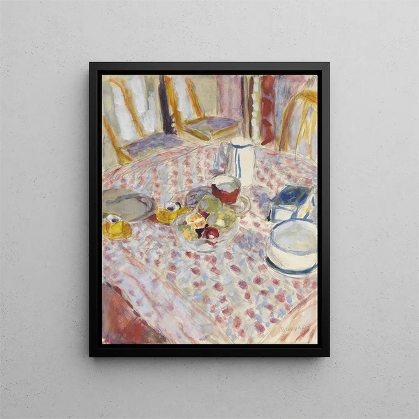 Pierre Bonnard - Nature morte sur une nappe carreaux rouges.webp