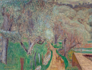 Maisema kirkas tai Oliivipuut Cagnes - Pierre Bonnard — näkymä teoksesta
