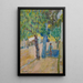 Hahmo puun alla - Pierre Bonnard — kehystetty taideteos seinällä