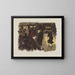 Place du Soir - Pierre Bonnard — kehystetty taideteos seinällä