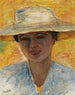 Portrait de Femme au Grand Chapeau - Pierre Bonnard — näkymä teoksesta
