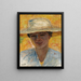 Portrait de Femme au Grand Chapeau - Pierre Bonnard — kehystetty taideteos seinällä