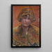 Nuoren tytön muotokuva - Pierre Bonnard — kehystetty taideteos seinällä