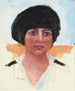 Tête de femme toque noire Mme Lucienne Dupuy de Frenelle étude - Pierre Bonnard — näkymä teoksesta