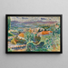 Näkymä Cannetista - Pierre Bonnard — kehystetty taideteos seinällä