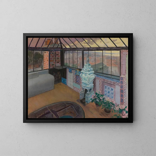 Le Belvédère de la Maison Hauteville - Pierre Georges Jeanniot — kehystetty taideteos seinällä
