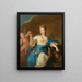 Portrait de la princesse de Beauvau-Craon probablement Anne-Marguerite-Gabrielle 1707-1792 comme Hébé - Pierre Gobert et Atelier — kehystetty taideteos seinällä