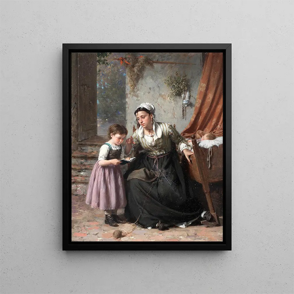 Pierre Jean Edmond Castan - The Reading Lesson.webp