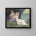 Korpipensaasta - Pierre Puvis de Chavannes — kehystetty taideteos seinällä