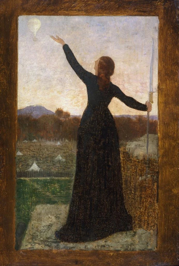 Le Ballon - Pierre Puvis de Chavannes — kehystetty taideteos seinällä