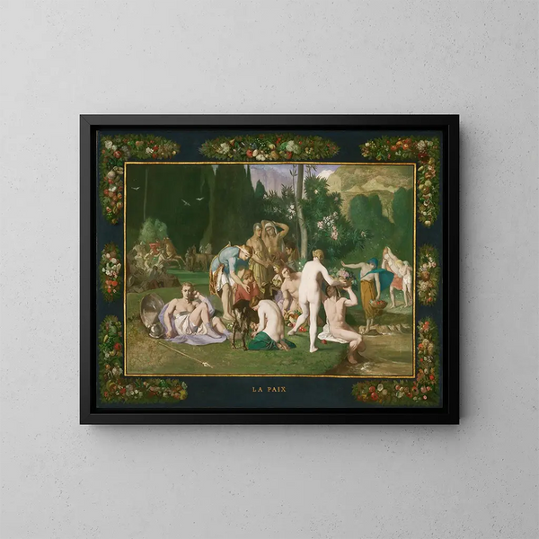 Rauha - Pierre Puvis de Chavannes — kehystetty taideteos seinällä