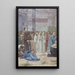 Sainte Geneviève ravitaillant Paris assiégé - Pierre Puvis de Chavannes — kehystetty taideteos seinällä