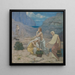 Le Chant des bergers - Pierre Puvis de Chavannes — kehystetty taideteos seinällä
