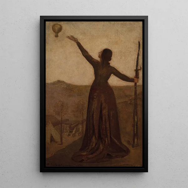 Étude pour Le Ballon - Pierre Puvis de Chavannes — kehystetty taideteos seinällä