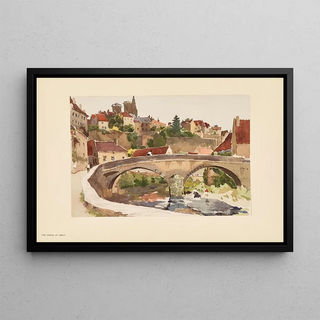 Pierre Vignal - An old bridge at Semur.webp