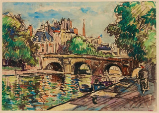 Pierre de Belay - Le PontNeuf et la Cit du ct du quai Conti.webp