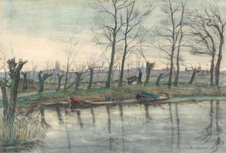 Piet Mondrian - Amsterdam Skyline Viewed from the West.webp