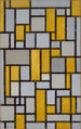 Koostumus ruudukolla 1 - Piet Mondrian — näkymä teoksesta