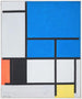Composition avec un grand avion bleu, rouge, noir, jaune et gris - Piet Mondrian — näkymä teoksesta
