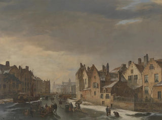 PieterFrans De Noter - Winter Scene in Ghent.webp