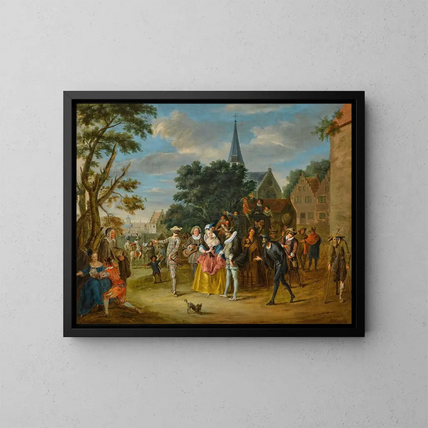 Commedia dell'arte - Pieter Angillis — kehystetty taideteos seinällä