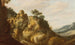 Etelän maisema raunioiden kanssa - Pieter Anthonisz van Groenewegen — näkymä teoksesta