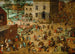 Lasten leikkikuvat - Pieter Bruegel vanhempi — näkymä teoksesta