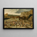 Calvaire-maalaus - Pieter Brueghel nuorempi — kehystetty taideteos seinällä