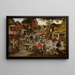 Saint-Georges-kermessin maalaus - Pieter Brueghel nuorempi — kehystetty taideteos seinällä