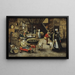 "Maatilavierailu" - Pieter Brueghel nuorempi — kehystetty taideteos seinällä